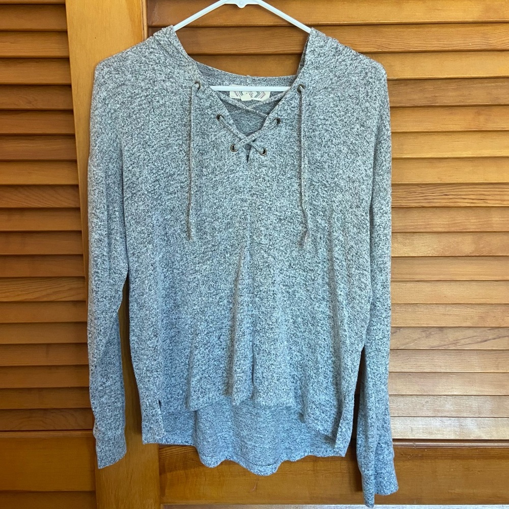 TJ Maxx (Pink Rose) Grey long sleeve Size Small